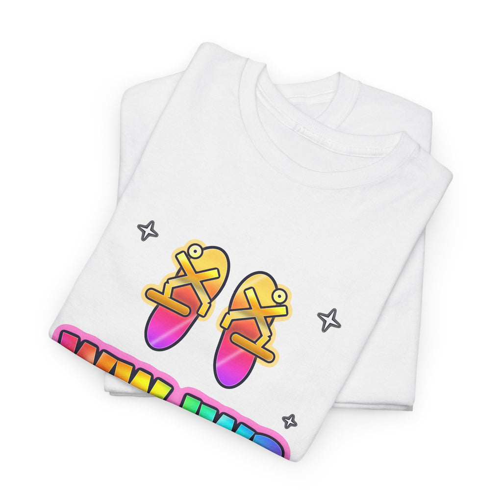 WWJW? Sandals, Obviously — Adult Christian T-Shirt | Black & White