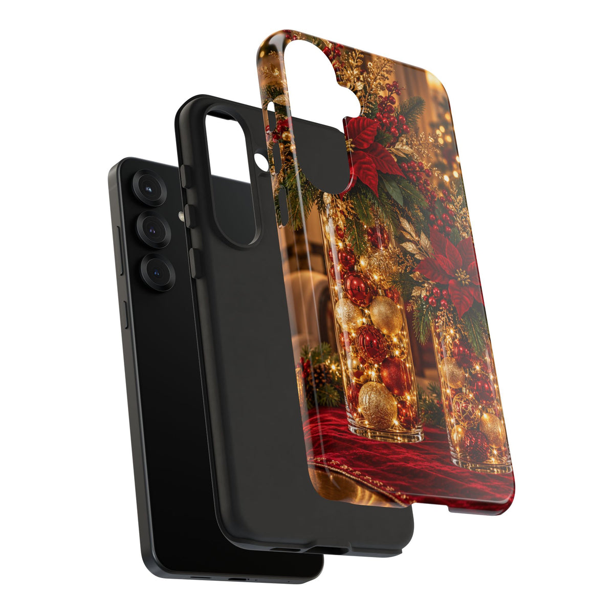 Magnetica – Red & Gold Christmas Glow Phone Case