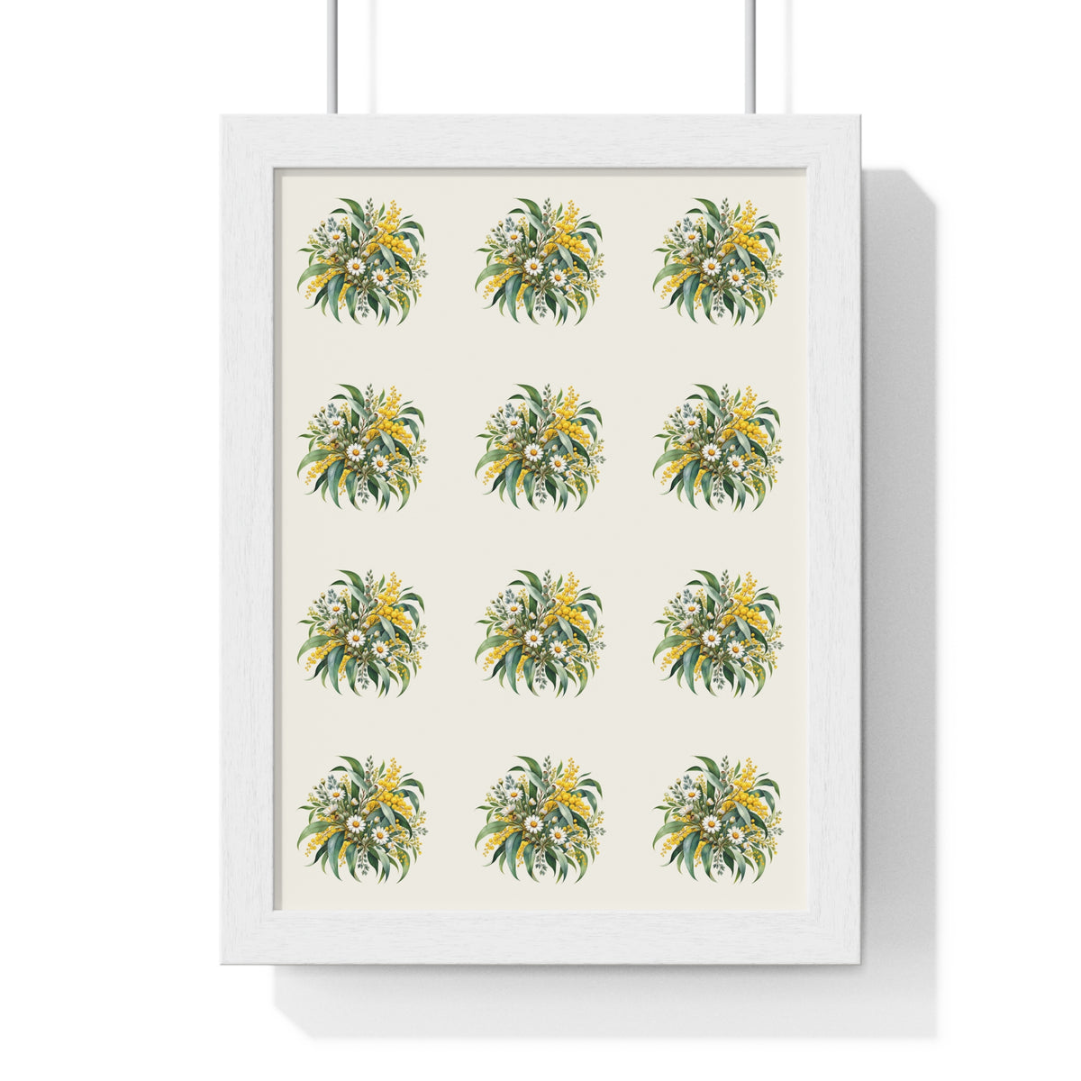 Eucalyptus & Wildflowers | Framed Wall Art | Magnetica