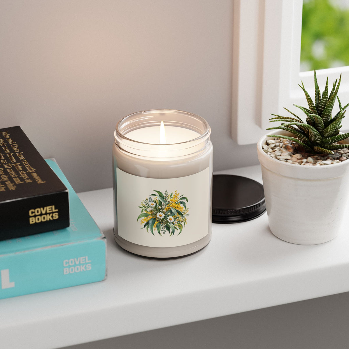 Eucalyptus & Wildflowers | Scented Soy Candle, 9oz | Magnetica