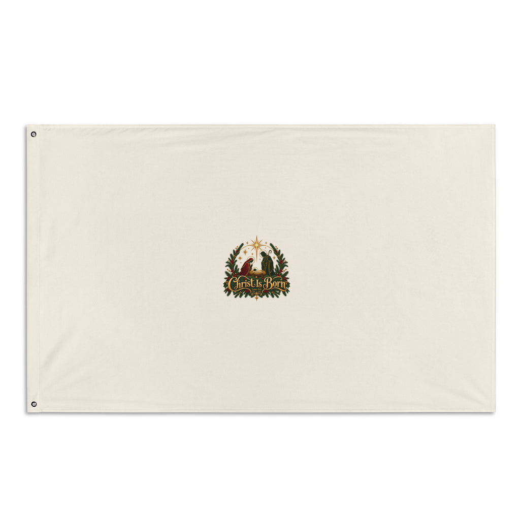 Christ Is Born | All-Over Print Flag | Magnetica