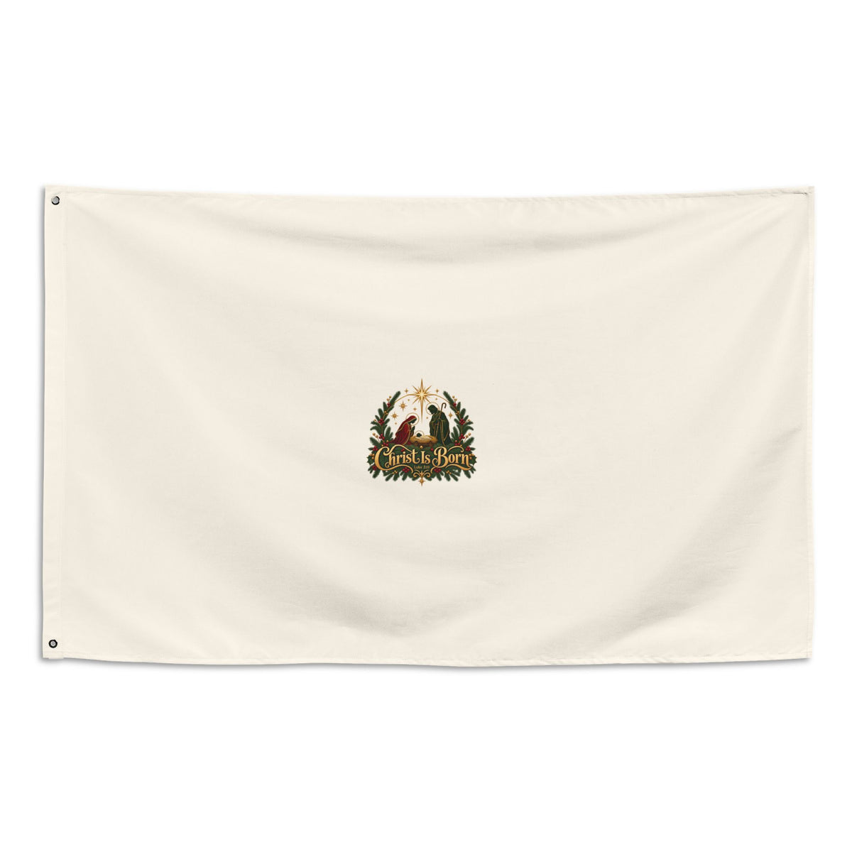 Christ Is Born | All-Over Print Flag | Magnetica
