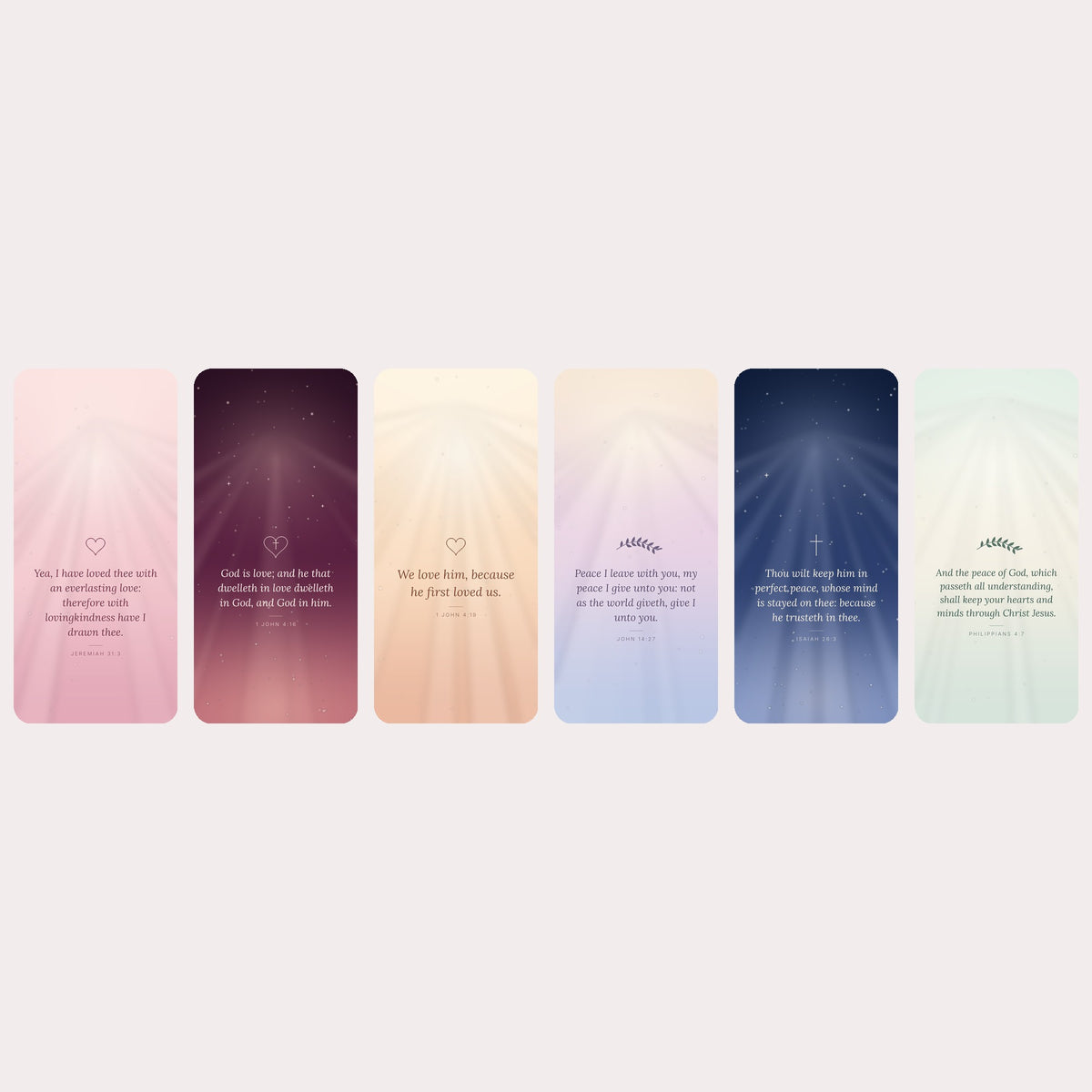 Peace and God's Love Christian wallpaper collection, KJV