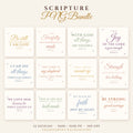 Scripture PNG Bundle – 12 KJV Bible Verse Designs