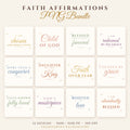 Faith Affirmations PNG Bundle – 12 Christian Designs