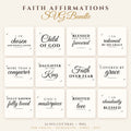 Faith Affirmations SVG Bundle – 12 Christian Cut Files for Cricut