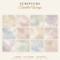 Scripture Tumbler Wrap Bundle – 12 KJV Bible Verse 20oz Skinny Sublimation Designs