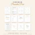 Church Printables Pack – 12 Printable Church Forms, Signs & Certificates