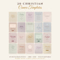 Christian Instagram Canva Templates – 20 Editable Church & Faith Social Media Posts