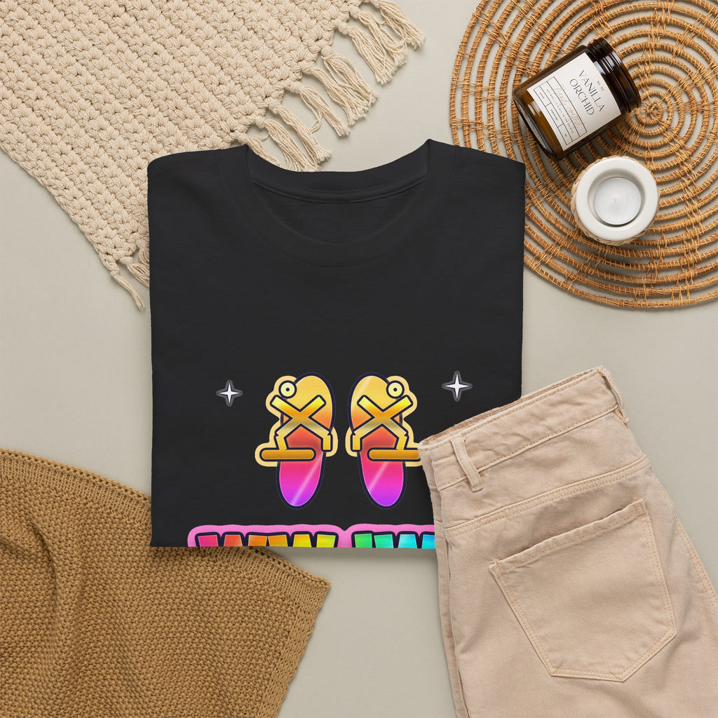 WWJW? Sandals, Obviously — Adult Christian T-Shirt | Black & White