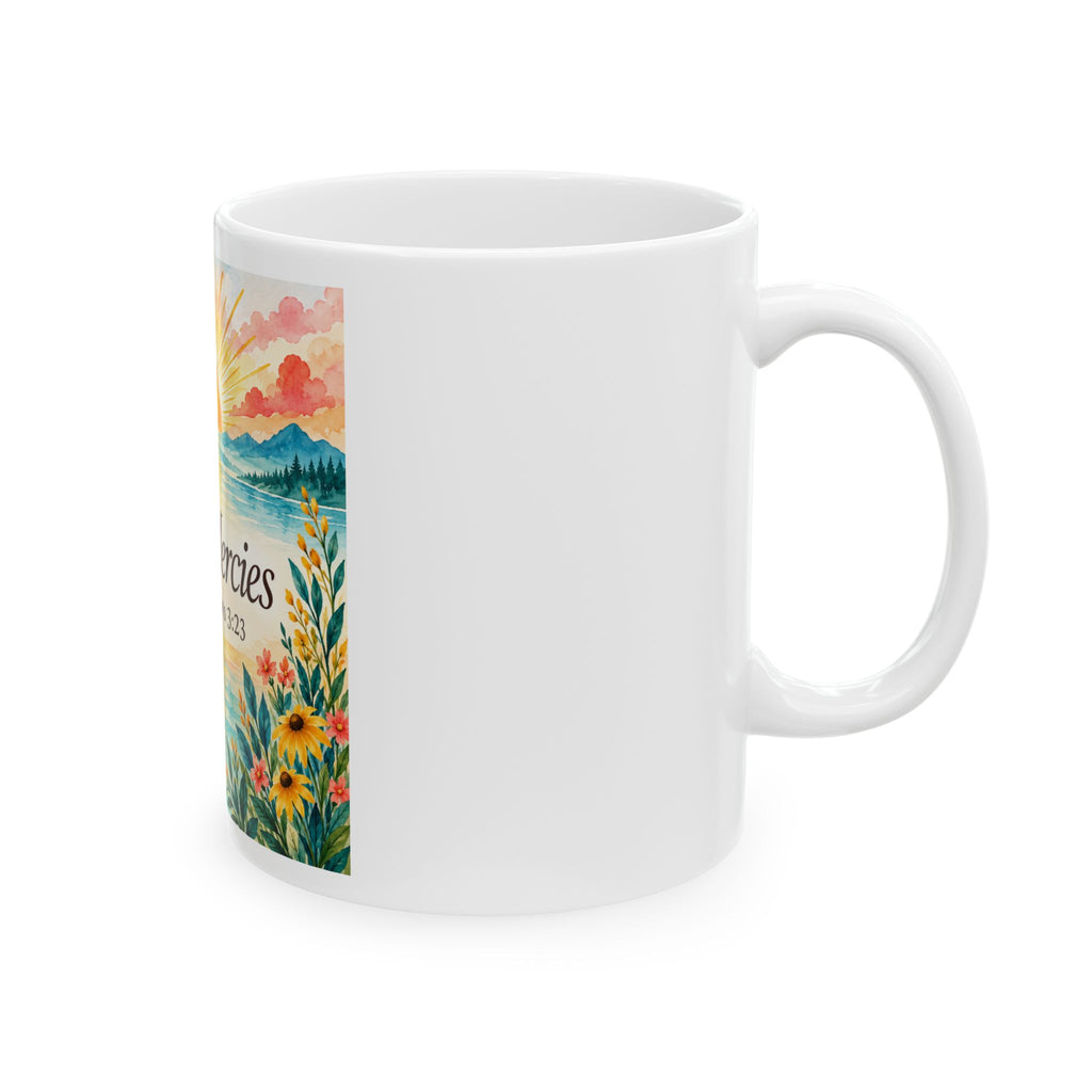 New Mercies Sunrise Ceramic Mug | Lamentations 3:23 | Magnetica