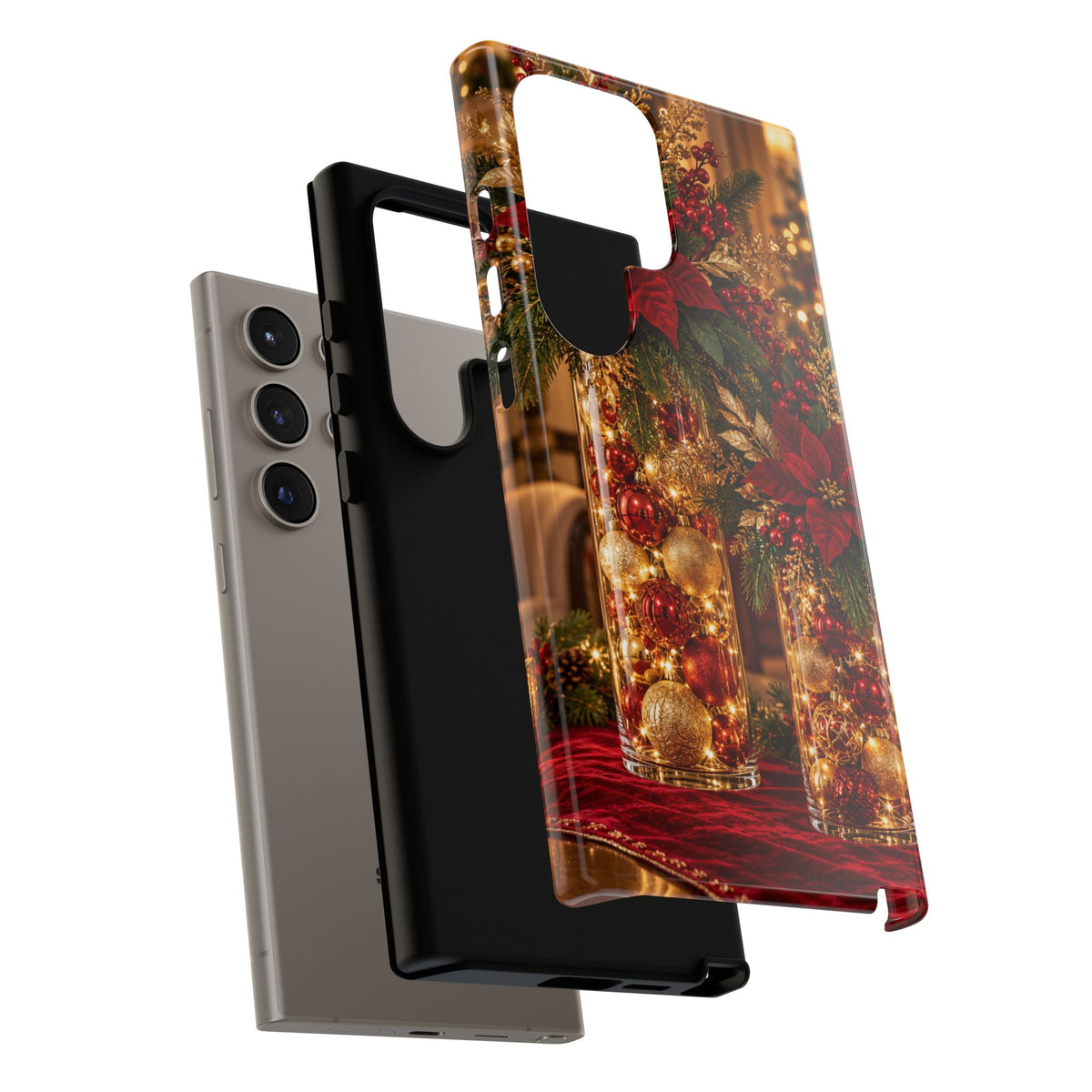 Magnetica – Red & Gold Christmas Glow Phone Case