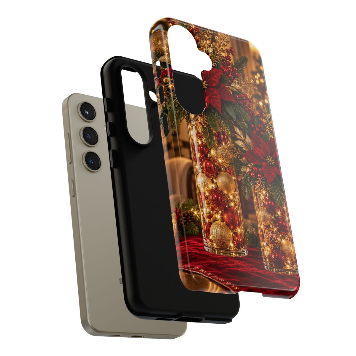 Magnetica – Red & Gold Christmas Glow Phone Case