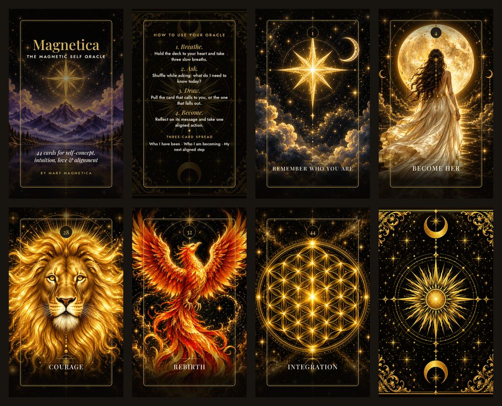 The Magnetic Self Oracle sample cards