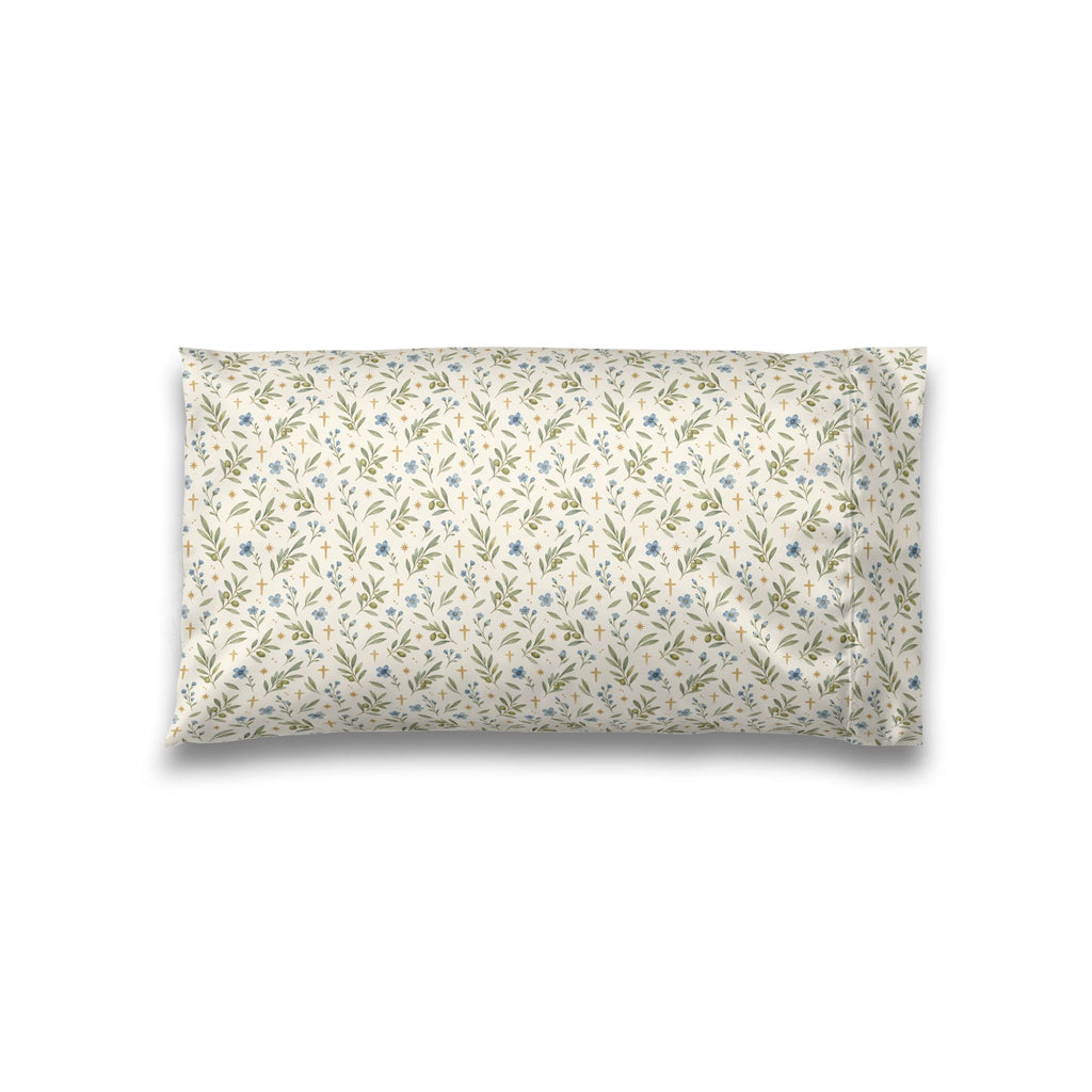 Olive Branches and Crosses | Satin Pillowcase | Magnetica