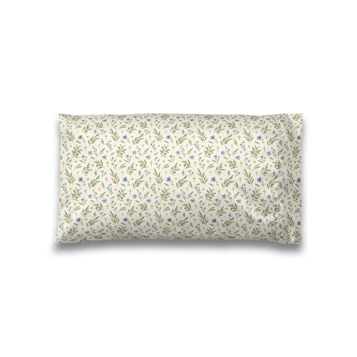Olive Branches and Crosses | Satin Pillowcase | Magnetica