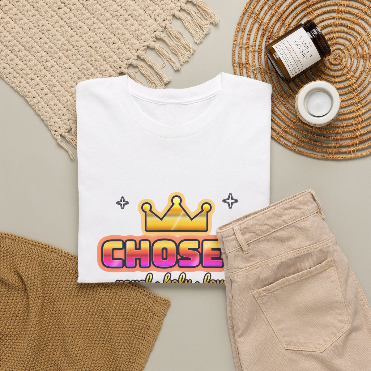 Chosen — Adult Christian T-Shirt | Black & White