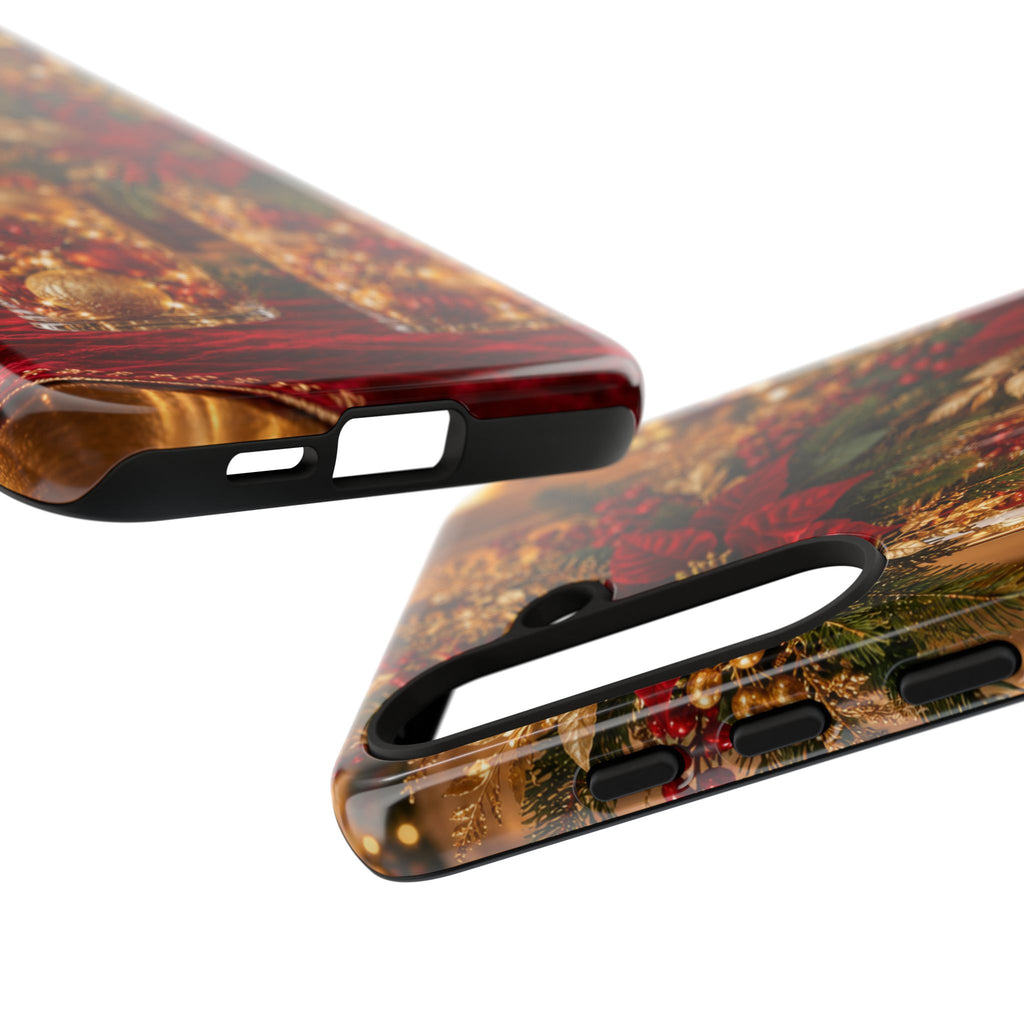 Magnetica – Red & Gold Christmas Glow Phone Case
