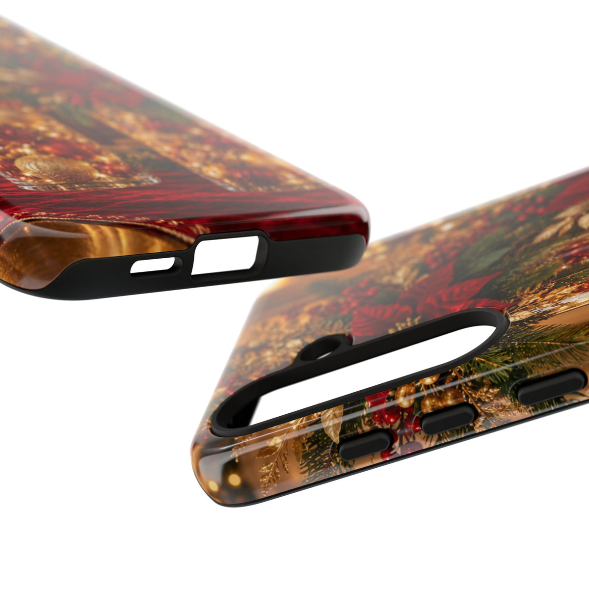 Magnetica – Red & Gold Christmas Glow Phone Case