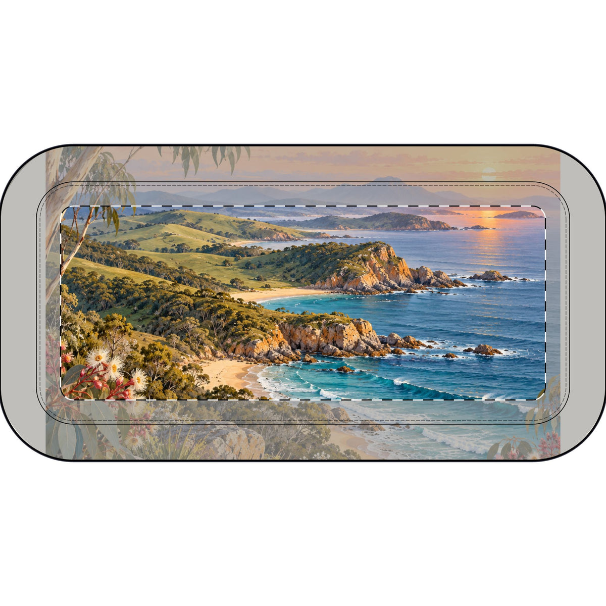 Coastal Sunrise | Polyester Pencil Case | Magnetica