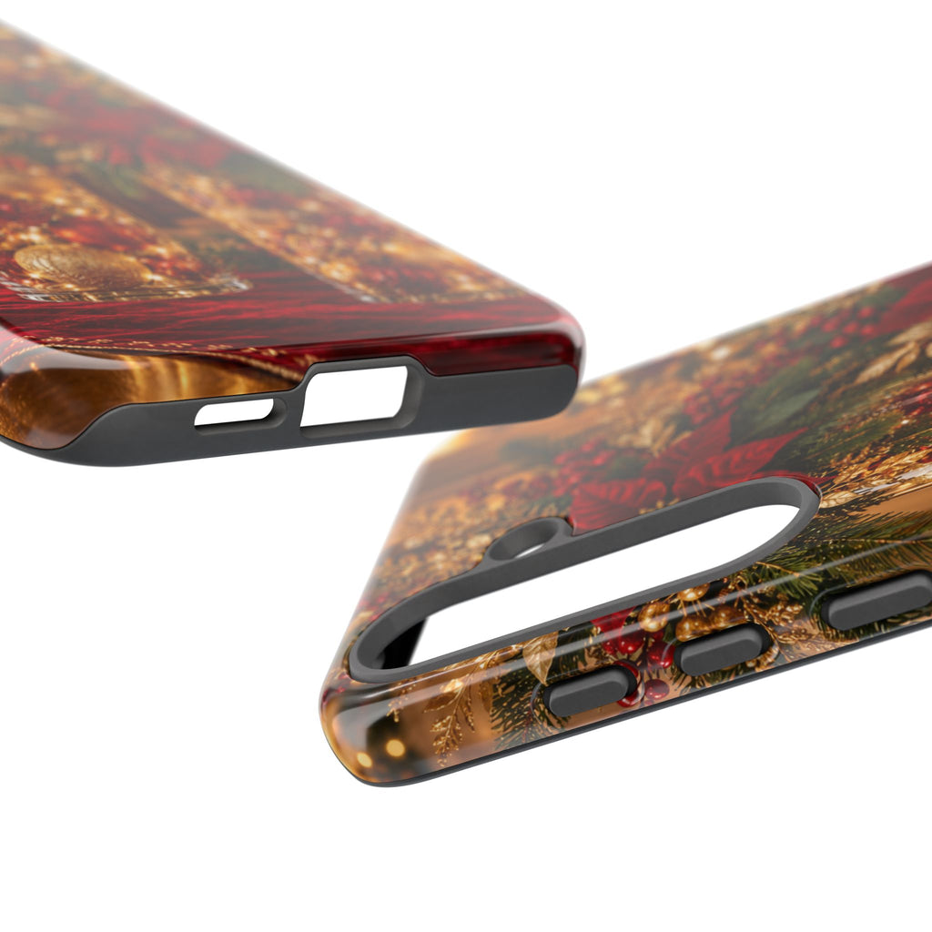 Magnetica – Red & Gold Christmas Glow Phone Case