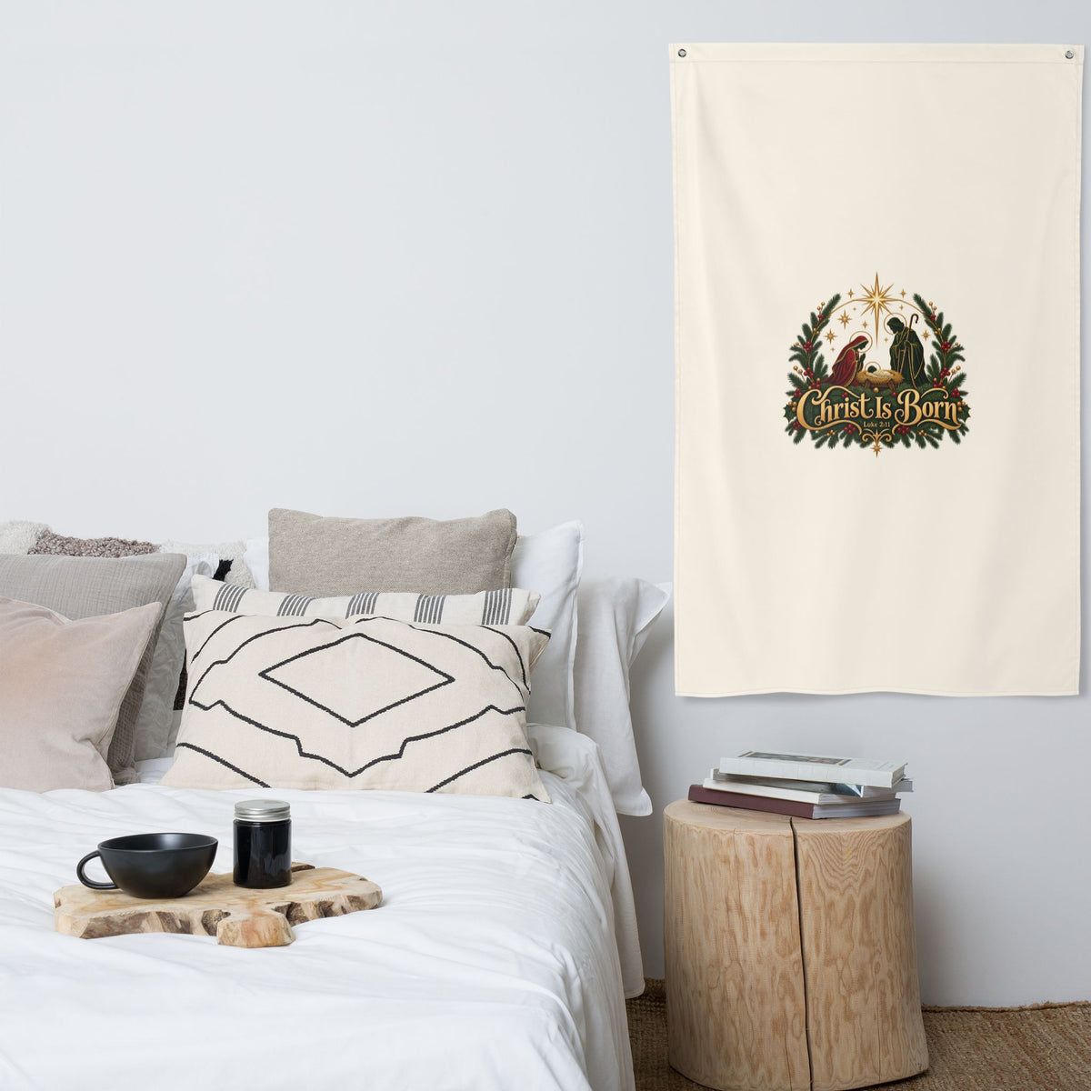Christ Is Born | All-Over Print Flag | Magnetica