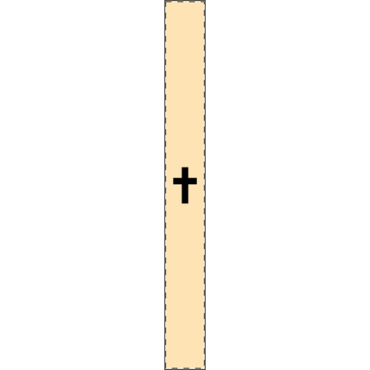 Faithful Cross | Rectangle Bar Keychain | Magnetica
