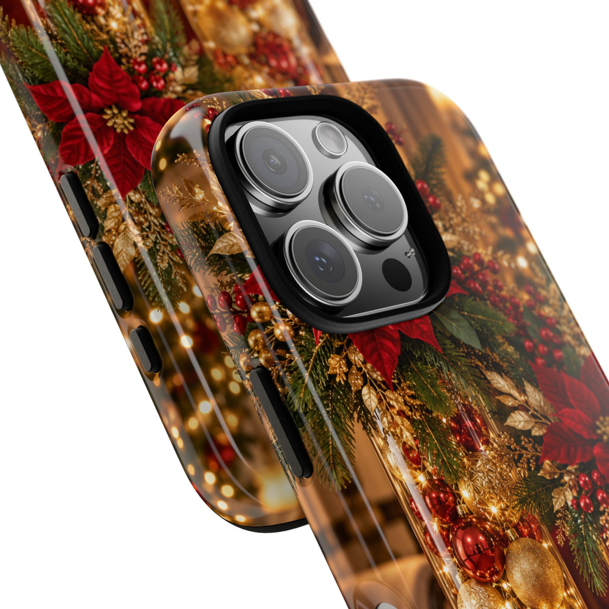 Magnetica – Red & Gold Christmas Glow Phone Case