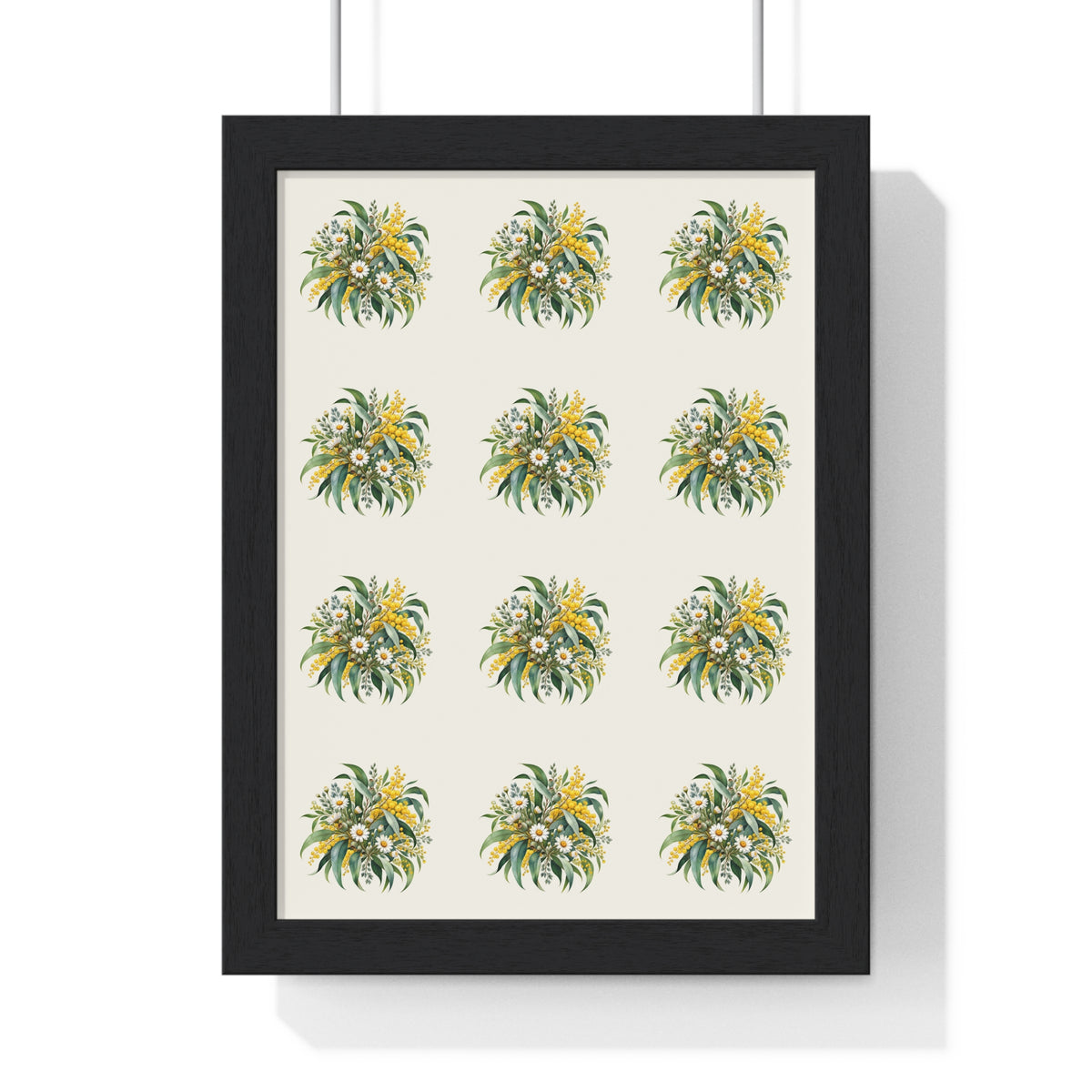 Eucalyptus & Wildflowers | Framed Wall Art | Magnetica