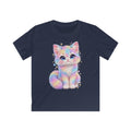 Magnetica Kids – Rainbow Kitten Large Front Print T-Shirt
