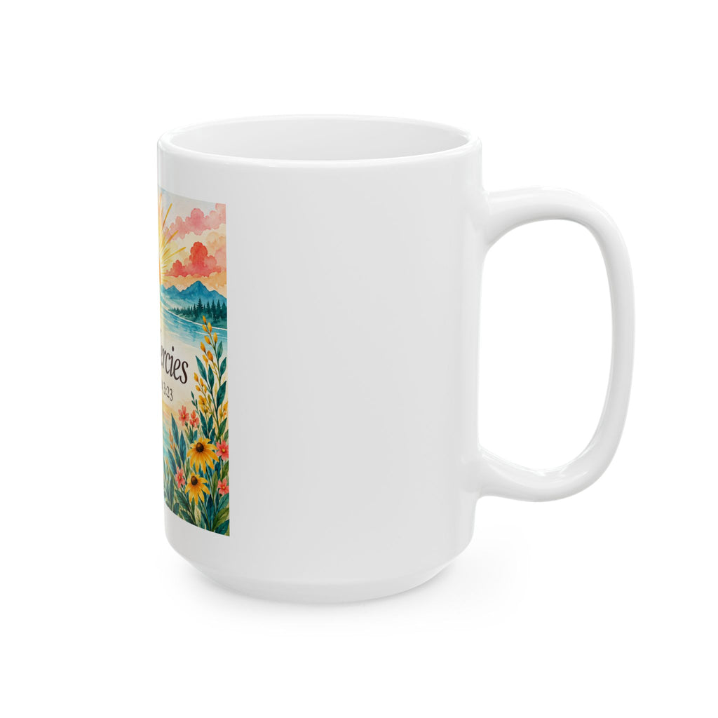 New Mercies Sunrise Ceramic Mug | Lamentations 3:23 | Magnetica