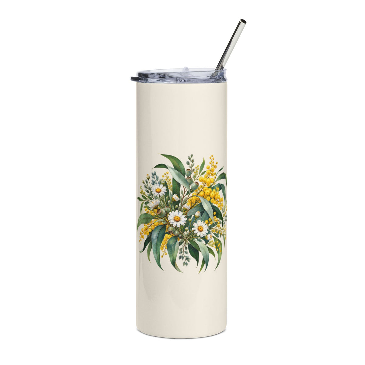 Eucalyptus & Wildflowers | Stainless Steel Tumbler, 20oz | Magnetica