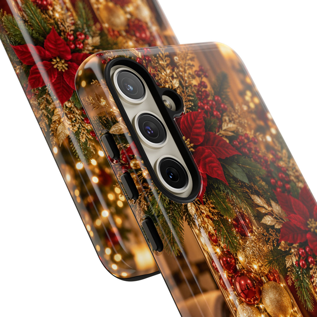 Magnetica – Red & Gold Christmas Glow Phone Case