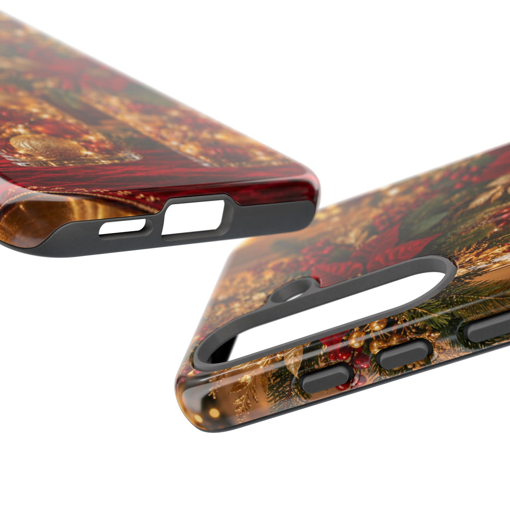 Magnetica – Red & Gold Christmas Glow Phone Case