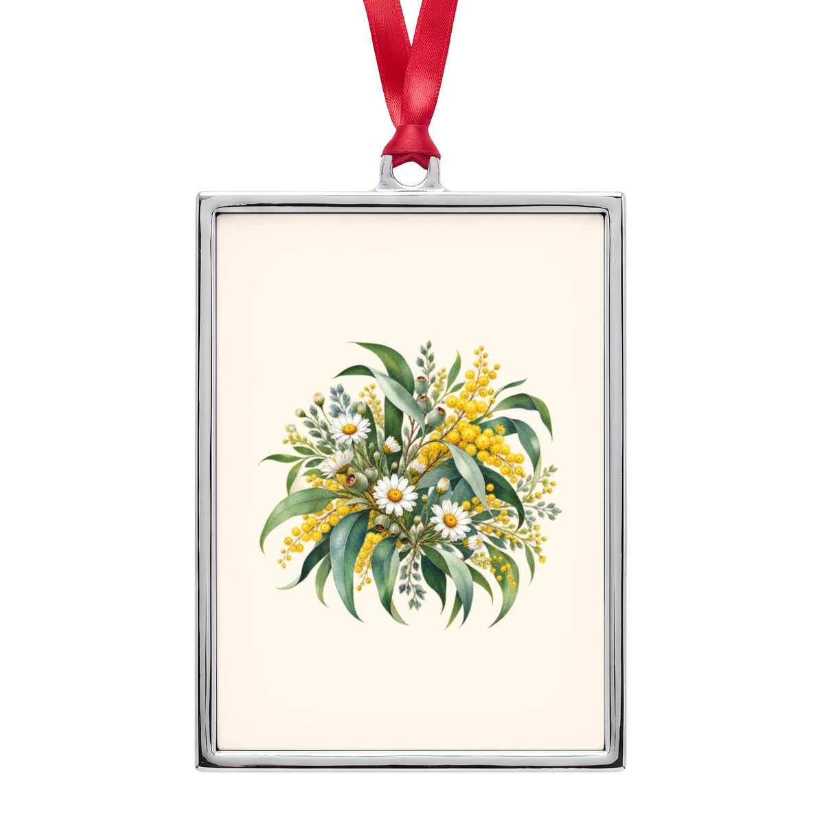 Eucalyptus & Wildflowers | Portrait Frame Ornament | Magnetica