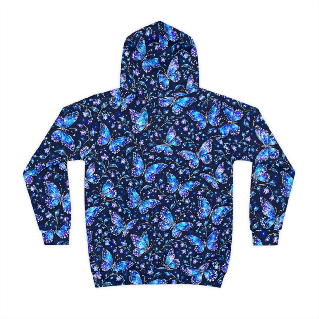 Magnetica Kids – Blue Jewel Butterfly All-Over Hoodie