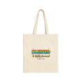 Blessed & Highly Favoured — Christian Cotton Canvas Tote Bag