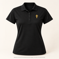 Magnetica Faithful Cross | Women's Versa Polo | Magnetica — illustrative mockup