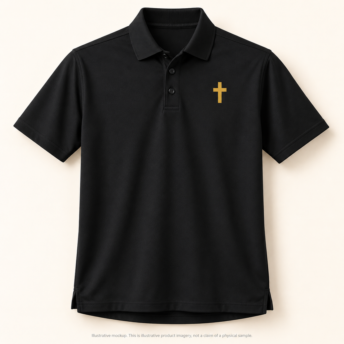 Magnetica Faithful Cross | Versa Polo | Magnetica — illustrative mockup