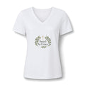 Magnetica Saved by Grace | Women's Relaxed Heather CVC V-Neck Tee | Magnetica — supplier mockup