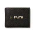 Magnetica Walk in Faith | Bi-Fold Wallet with Flip | Magnetica — supplier mockup