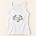 Magnetica Saved by Grace | Women's Cotton Tank Top | Magnetica — illustrative mockup