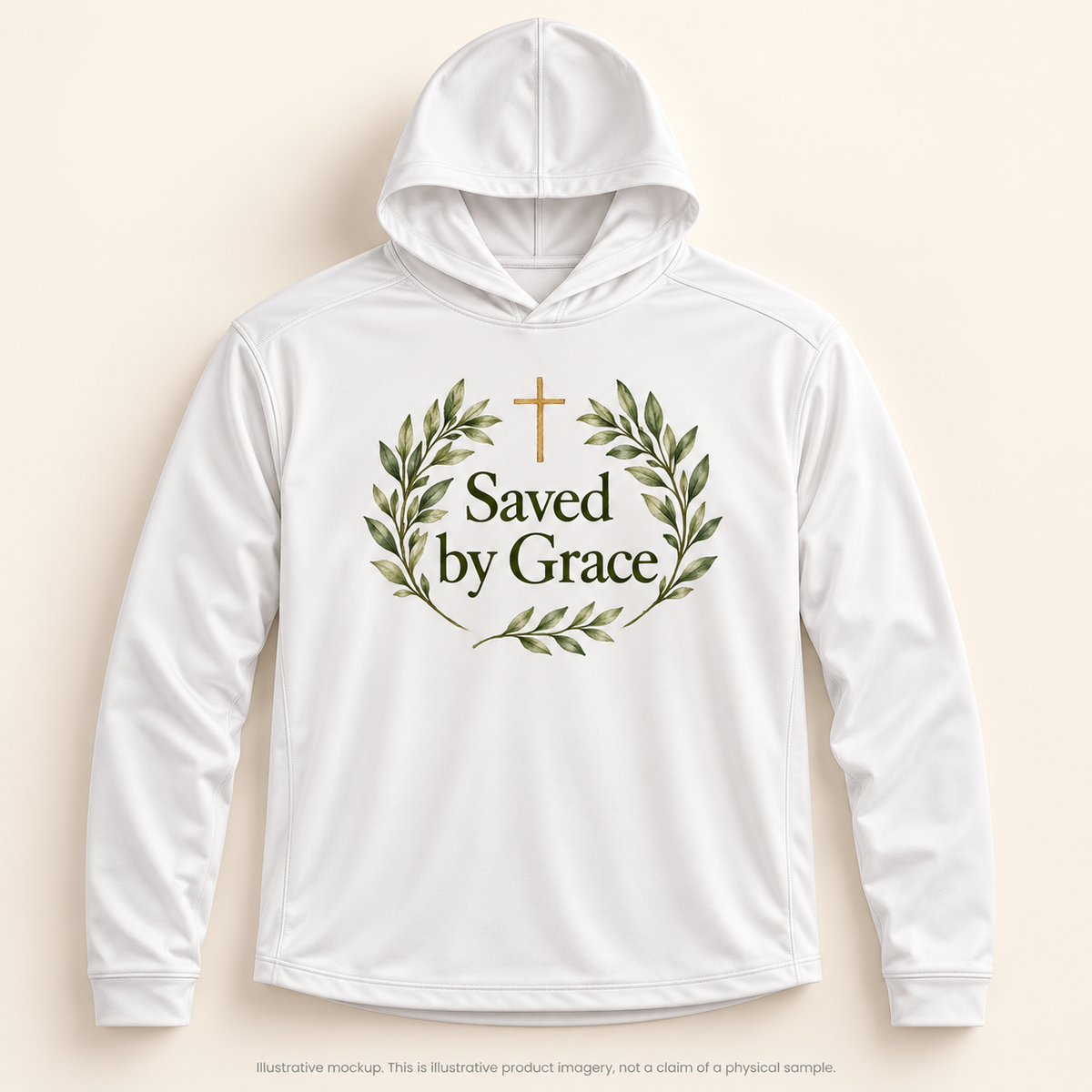 Magnetica Saved by Grace | Unisex Solar Hoodie | Magnetica — illustrative mockup