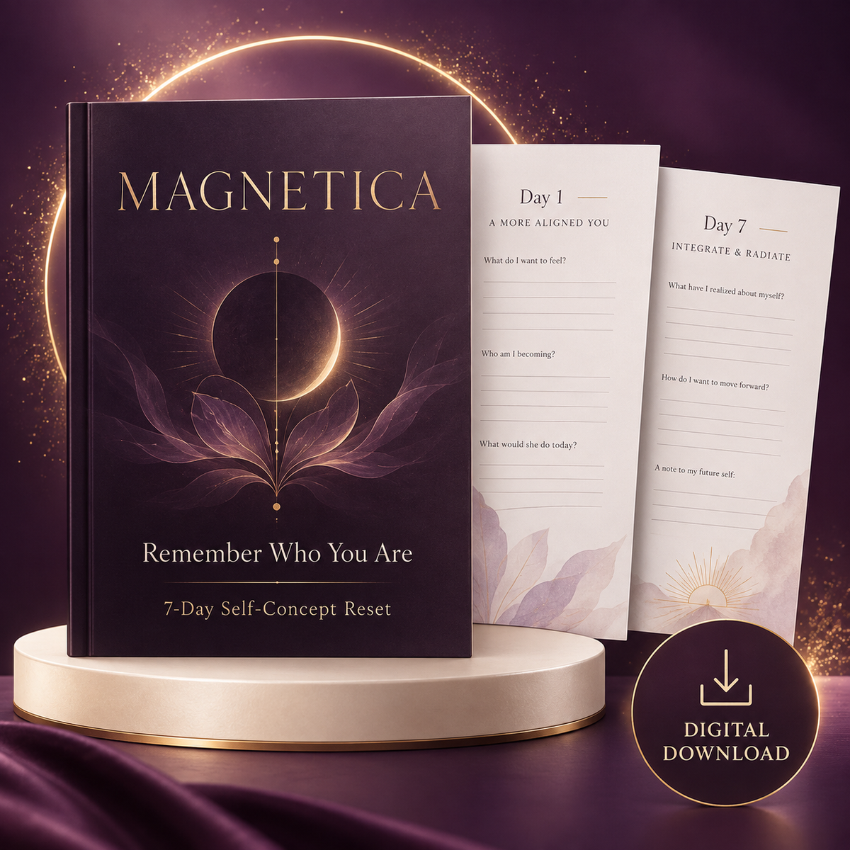 Magnetica Remember Who You Are 7-Day Self-Concept Reset digital workbook